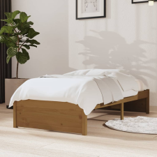 vidaXL mézbarna tömör fenyőfa ágykeret 75 x 190 cm (2FT6 Small Single) ágy és ágykellék