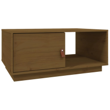 vidaXL mézbarna tömör fenyőfa dohányzóasztal 80x50x35,5 cm (818263) bútor