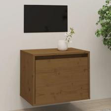 vidaXL Mézbarna tömör fenyőfa faliszekrény 45 x 30 x 35 cm bútor