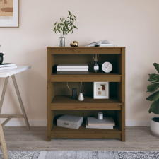 vidaXL mézbarna tömör fenyőfa faliszekrény 80x35x97 cm bútor