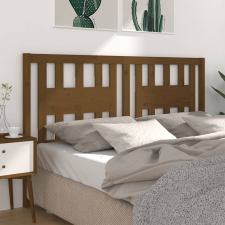 vidaXL mézbarna tömör fenyőfa fejtámla 146 x 4 x 100 cm ágy és ágykellék