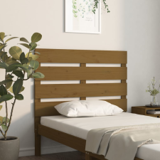 vidaXL mézbarna tömör fenyőfa fejtámla 75x3x80 cm ágy és ágykellék