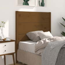 vidaXL mézbarna tömör fenyőfa fejtámla 81 x 4 x 100 cm ágy és ágykellék