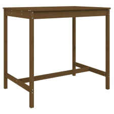 vidaXL mézbarna tömör fenyőfa kerti asztal 121x82,5x110 cm (824091) kerti bútor
