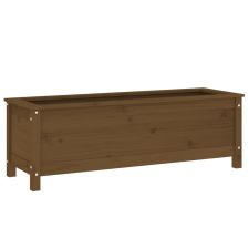 vidaXL mézbarna tömör fenyőfa kerti magaságyás 119,5x40x39 cm (825264) kerti tárolás