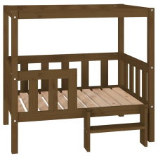 vidaXL mézbarna tömör fenyőfa kutyaágy 95,5x73,5x90 cm (822385) szállítóbox, fekhely kutyáknak