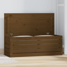 vidaXL mézbarna tömör fenyőfa tárolóláda 89 x 36,5 x 33 cm bútor