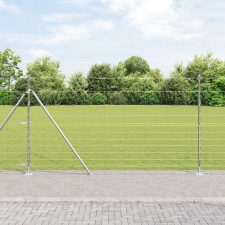 vidaXL Mezőkerítés 1.4x50 m Horganyzott Acél építőanyag