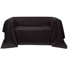vidaXL Mikro szálas kanapé terítő / védőhuzat 270 x 350 cm barna asztalterítő és szalvéta