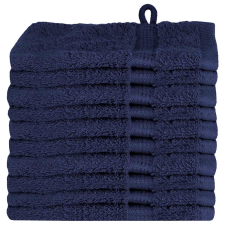 vidaXL Mikroszálas törölközők 10 pcs Tengerészkék 15 x 21 cm Pamut (137250) lakástextília