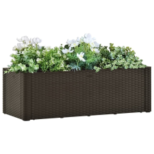 vidaXL mokkaszínű kerti magaságyás öntözőrendszerrel 100 x 43 x 33 cm kerti tárolás