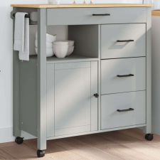 vidaXL MONZA tömör fenyőfa konyhai kocsi 84 x 40 x 90 cm bútor