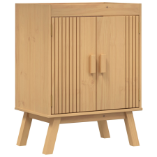 vidaXL Mosogató Alap Szekrény 114x43x73,5 cm Tömör Fenyőből (42001360) fürdőszoba bútor