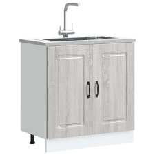 vidaXL Mosogató aljzat szekrény Kalmar szürke sonoma 80x46x81,5 cm bútor