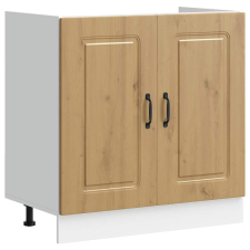 vidaXL Mosogató sljzat szekrény Kalmar kézműves tölgy 80x46x81,5 cm (853456) bútor