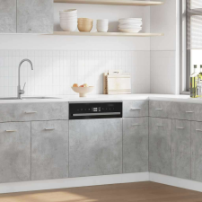 vidaXL Mosogatógép panel betonszürke 45x3x67 cm bútor