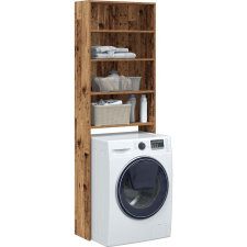 vidaXL Mosógép szekrény régi fa 64x24x190 cm (856643) fürdőszoba bútor