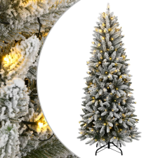 vidaXL műkarácsonyfa 150 LED-del és pelyhes hóval 120 cm műfenyő