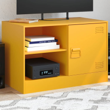 vidaXL mustársárga acél TV-szekrény 67 x 39 x 44 cm bútor