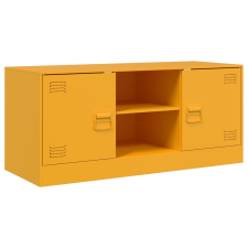 vidaXL mustársárga acél TV-szekrény 99 x 39 x 44 cm bútor