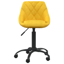 vidaXL mustársárga bársony irodaszék (3088853) forgószék