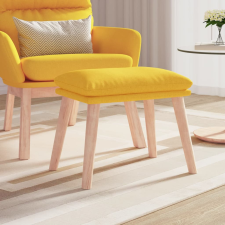 vidaXL mustársárga szövet lábzsámoly 45 x 29,5 x 39 cm bútor