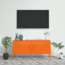 vidaXL narancssárga acél TV-szekrény 105 x 35 x 50 cm bútor