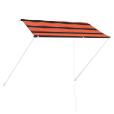 vidaXL narancssárga és barna feltekerhető napellenző 250 x 150 cm kerti bútor