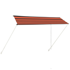vidaXL narancssárga és barna feltekerhető napellenző 350 x 150 cm kerti bútor