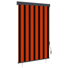 vidaXL narancssárga és barna kültéri roló 120 x 250 cm lakástextília