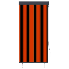 vidaXL narancssárga és barna kültéri roló 80 x 250 cm (145954) lakástextília