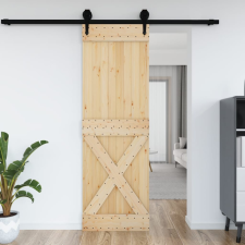 vidaXL Narvik tömör fenyőfa ajtó 70 x 210 cm nyílászáró