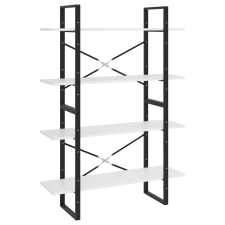 vidaXL négyszintes fehér forgácslap könyvszekrény 100 x 30 x 140 cm (806477) bútor