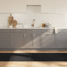 vidaXL négyszögletű fekete bambusz szőnyeg 70 x 300 cm lakástextília