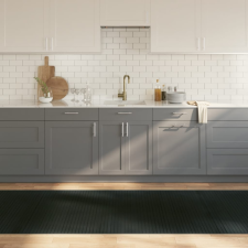 vidaXL négyszögletű szürke bambusz szőnyeg 100 x 300 cm lakástextília