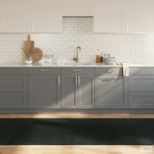 vidaXL Négyszögletű szürke bambusz szőnyeg 100 x 300 cm lakástextília