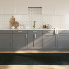 vidaXL négyszögletű szürke bambusz szőnyeg 100 x 500 cm lakástextília