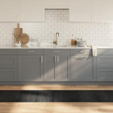 vidaXL négyszögletű szürke bambusz szőnyeg 60 x 500 cm lakástextília