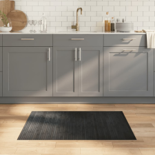 vidaXL négyszögletű szürke bambusz szőnyeg 70 x 100 cm lakástextília