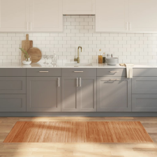 vidaXL négyszögletű természetes bambusz szőnyeg 80 x 200 cm lakástextília