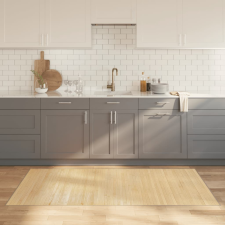 vidaXL négyszögletű világos természetes bambusz szőnyeg 100 x 200 cm lakástextília