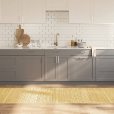 vidaXL négyszögletű világos természetes bambusz szőnyeg 80 x 300 cm lakástextília