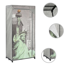 vidaXL New York szövet ruhásszekrény 75 x 45 x 160 cm (282461) bútor