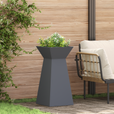 vidaXL Növényállvány Antracit Műanyag 35 x 35 x 73 cm Dekoratív betétek kerti tárolás