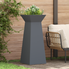 vidaXL Növényállvány Antracit Műanyag 40 x 40 x 101 cm Dekoratív betétek kerti tárolás