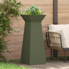 vidaXL Növényállvány Olívazöld Fém 40 x 40 x 101 cm Növények kerti tárolás