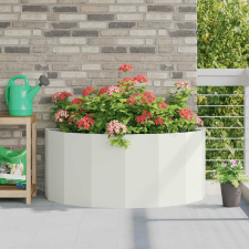 vidaXL Növénytartó Fehér 120 x 60 x 50 cm Acél kerti tárolás