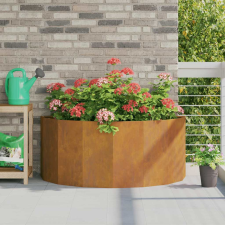 vidaXL Növénytartó Rozsdás 120 x 60 x 50 cm Időjárásálló acél kerti tárolás