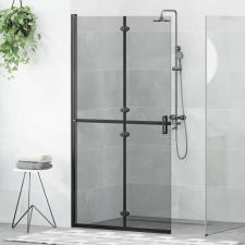 vidaXL Nyitott zuhanyfal Egyéb Fekete és sötét átlátszó 100 x 190 cm kád, zuhanykabin