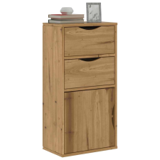 vidaXL ODDA tömörfa fenyőfa fiókos oldalsó szekrény 40x24x79 cm bútor